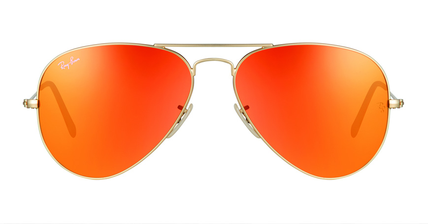 очки Ray Ban Aviator оранжевые