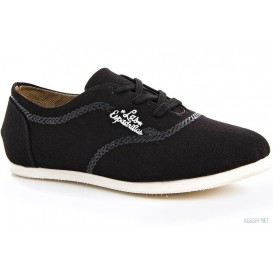 Женские кеды Las Espadrillas black soul 1550-27 артикул KDF-1550-27 cо скидкой