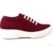 Кеды на танкетке Las Espadrillas Super Ga Heel 5366-48 Marsala Canvas артикул KDF-5366-48