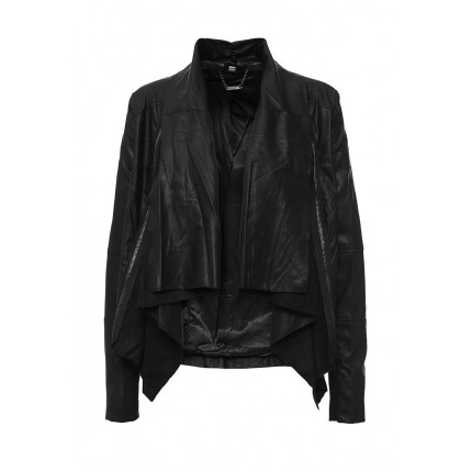 Куртка кожаная B.Style артикул BS002EWHJP82 купить cо скидкой