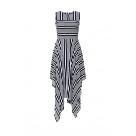 Платье CELIA ASYM STRIPE DRESS LOST INK