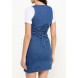 Платье GRACE BUTTON DENIM DRESS LOST INK артикул LO019EWGSA74 распродажа