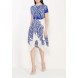 Платье MILLY PLACEMENT PRINT LEAF DRESS LOST INK артикул LO019EWGUV60