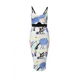 Платье DILYS PRINTED STRAPPY BODYCON LOST INK