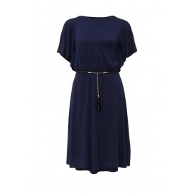 Платье MICHELLE FRILL SLEEVE BELTED JERSEY DRESS LOST INK