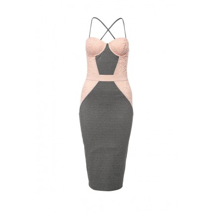 Платье WILLOW GREY/NUDE BUSTCUP BODYCON LOST INK артикул LO019EWGYL23 фото товара