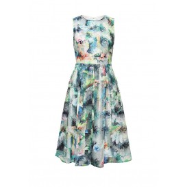 Платье MIKA FEATHER EMBROIDERED DRESS LOST INK