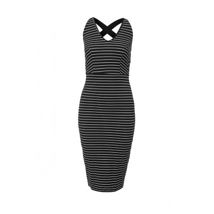 Платье LEXI BLOCK STRAP STRIPED BODYCON DRESS LOST INK артикул LO019EWHEL67 cо скидкой