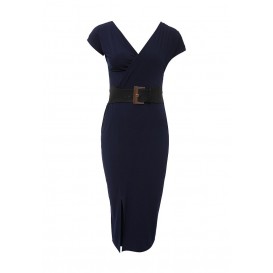 Платье LARK DRAPE BELTED JERSEY BODYCON LOST INK