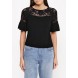 Блуза LACE YOLK PEPLUM SLEEVE TOP LOST INK модель LO019EWJOT39 cо скидкой