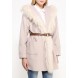 Пальто FUR TRIM LARGE HOODED BELTED COAT LOST INK модель LO019EWJOT99