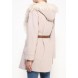 Пальто FUR TRIM LARGE HOODED BELTED COAT LOST INK модель LO019EWJOT99