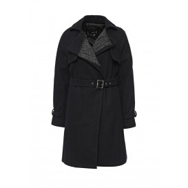 Пальто FABRIC MIX DRAPE TRENCH LOST INK