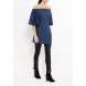 Блуза BARDOT SPLIT SIDE TUNIC LOST INK модель LO019EWJOU40 cо скидкой