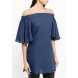 Блуза BARDOT SPLIT SIDE TUNIC LOST INK модель LO019EWJOU40 cо скидкой