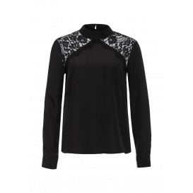 Блуза CHEVRON LACE HIGH NECK BLOUSE LOST INK