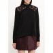 Блуза CHEVRON LACE HIGH NECK BLOUSE LOST INK модель LO019EWJOU49