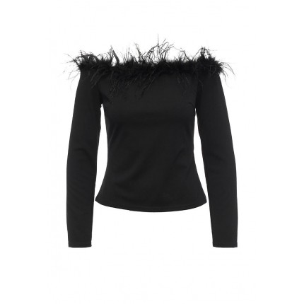 Блуза FEATHER TRIM BARDOT LOST INK артикул LO019EWJOV30 распродажа