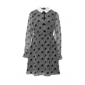 Платье AURELIA SPOT PRINT COLLAR DRESS LOST INK