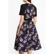 Платье KYM FLORAL SHORT SLEEVE DRESS LOST INK модель LO019EWJOW06