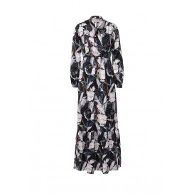 Платье LAUREN LEAF PRINTED MAXI LOST INK