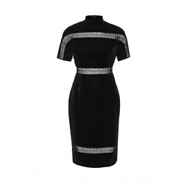 Платье VICTORIA VELVET DRESS WITH LOOP TRIM LOST INK