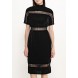 Платье VICTORIA VELVET DRESS WITH LOOP TRIM LOST INK артикул LO019EWJOW11 купить cо скидкой