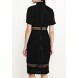 Платье VICTORIA VELVET DRESS WITH LOOP TRIM LOST INK артикул LO019EWJOW11 купить cо скидкой