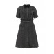 Платье AVA HEAVY TEXTURED DRESS WITH PU COLLAR LOST INK артикул LO019EWJOW25 фото товара