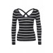 Джемпер THE STRIPE CROSS BACK JUMPER LOST INK артикул LO019EWJOW49 cо скидкой