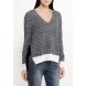 Пуловер THE SIDE BOW STEPPED HEM JUMPER LOST INK модель LO019EWJOW81 фото товара