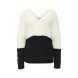 Пуловер THE COLOUR BLOCK V-NECK JUMPER LOST INK модель LO019EWJOW92