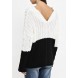 Пуловер THE COLOUR BLOCK V-NECK JUMPER LOST INK модель LO019EWJOW92