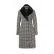 Пальто SHAWL COLLAR CHECK SKIRTED COAT LOST INK модель LO019EWJOX13 распродажа