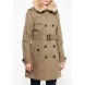 Плащ PADDED FUR FUNNEL TRENCH LOST INK артикул LO019EWJOX15 cо скидкой