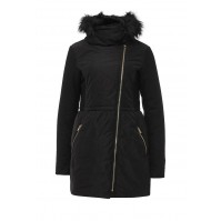 Куртка утепленная SKIRTED PADDED FUR COLLAR COAT LOST INK