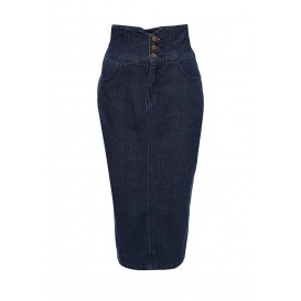 Юбка DENIM HIGH WAISTED CROSS BACK PENCIL LOST INK