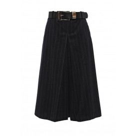 Юбка PINSTRIPE BELTED WOOL MIDI LOST INK