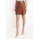 Юбка ZIP DETAIL BELTED PU MINI LOST INK артикул LO019EWJOY59 купить cо скидкой