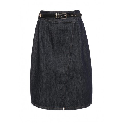 Юбка джинсовая DENIM BELTED WRAP SKIRT LOST INK артикул LO019EWJOY61