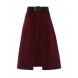 Юбка WOOL WRAP BELTED SKIRT LOST INK артикул LO019EWJOY69 купить cо скидкой