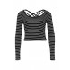 Лонгслив STRAPPY STRIPE CROP TEE LOST INK модель LO019EWMWW60 фото товара