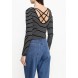 Лонгслив STRAPPY STRIPE CROP TEE LOST INK модель LO019EWMWW60 фото товара