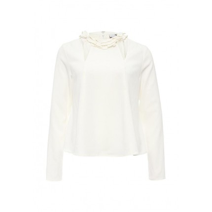 Блуза FRILL NECK TOP WITH CUT OUT LOST INK артикул LO019EWMZJ33