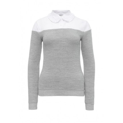 Джемпер THE RIBBED JUMPER WITH FRILL COLLAR YOKE LOST INK модель LO019EWNRB40 распродажа