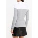 Джемпер THE RIBBED JUMPER WITH FRILL COLLAR YOKE LOST INK модель LO019EWNRB40 распродажа