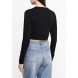 Лонгслив MINI CUTOUT FRONT CROP LOST INK артикул LO019EWNRB56