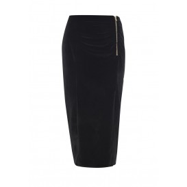 Юбка VELVET ROUCHED PENCIL SKIRT LOST INK