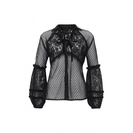 Блуза FULL SLEEVE LACE MIX SHIRT LOST INK артикул LO019EWNVT30 фото товара