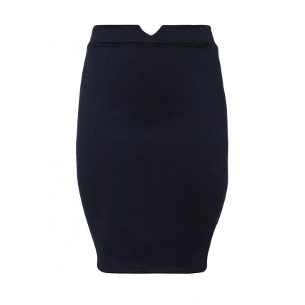 Юбка джинсовая Pencil Skirt In Denim With Elastic Back Lost Ink Curve артикул LO030EWKGC35 распродажа